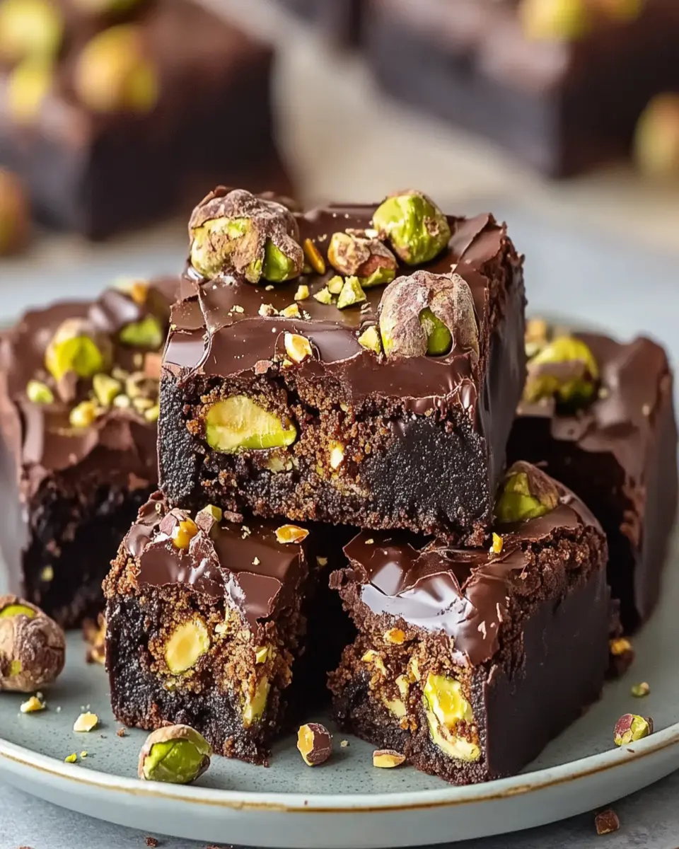 Pistachio Ferrero Rocher Brownies Recipe First Image First Image