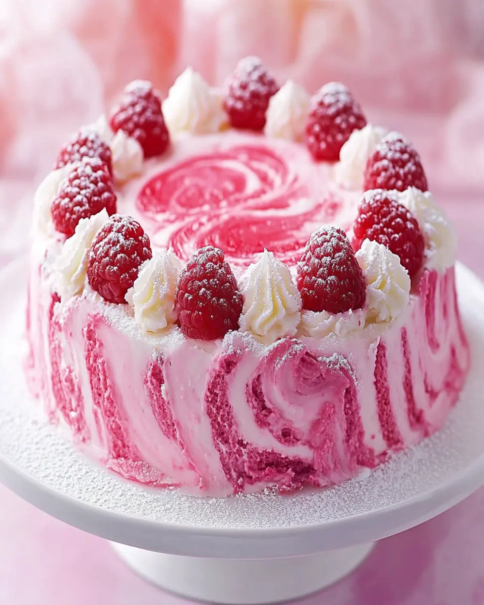 Soft Raspberry Swirl Cake First Image First Image