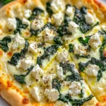 Greek Roasted Garlic Spinach White Pizza First Image First Image