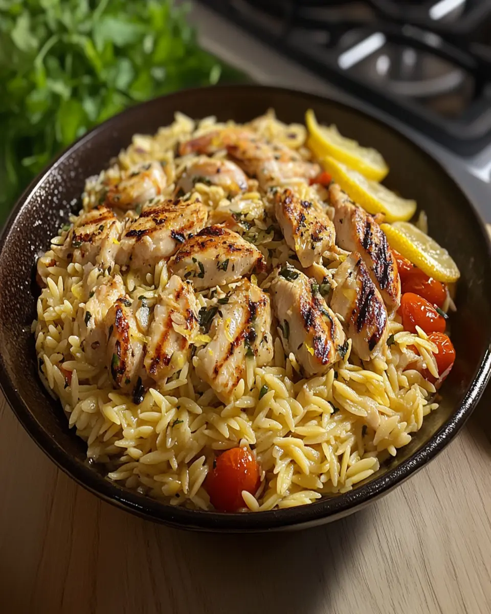 Hearty Mediterranean Lemon-Orzo Dinner First Image First Image