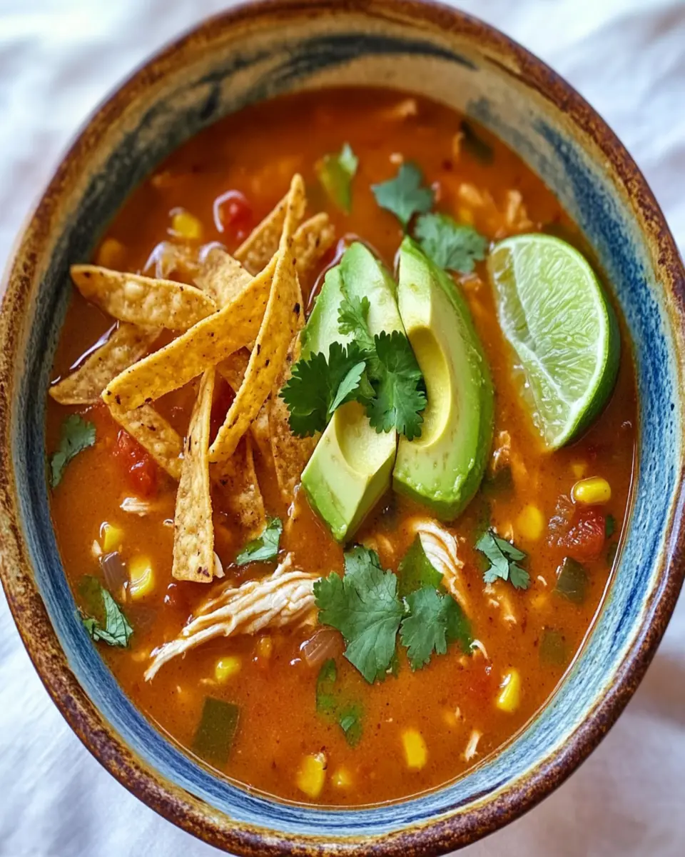 Cozy Chicken Tortilla Soup First Image First Image