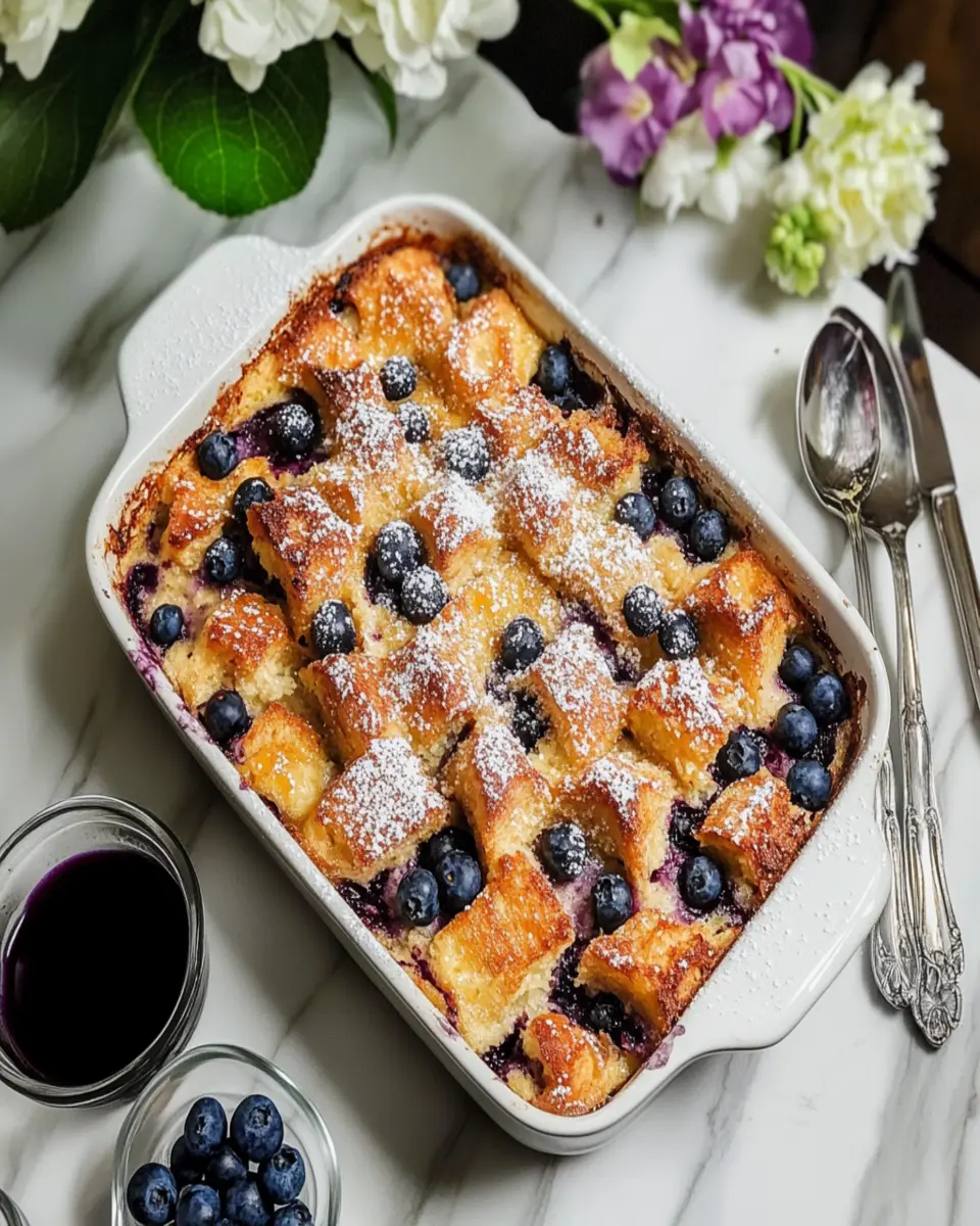 Unbelievable Blueberry French Toast Casserole First Image First Image