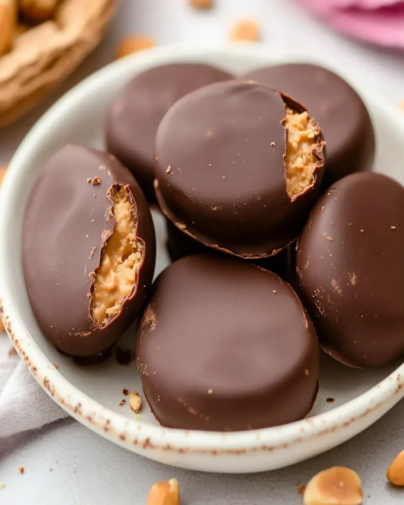 Homemade Reese’s Eggs First Image First Image