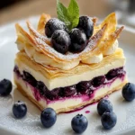 Blueberry Cream Mille-Feuille Delight First Image First Image