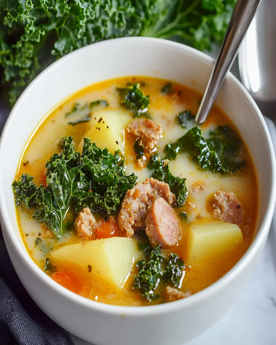 Sausage Potato and Kale Soup First Image First Image