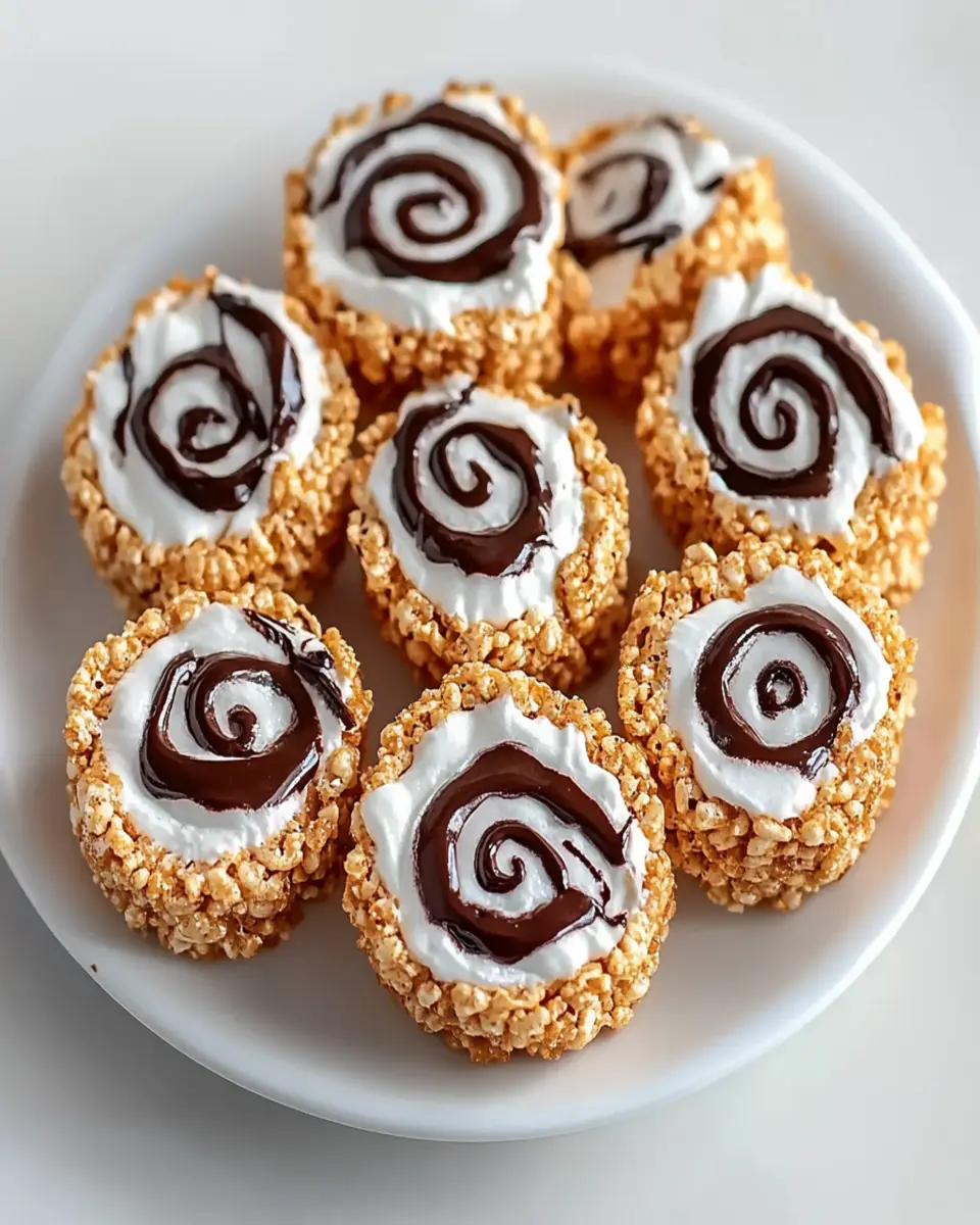 S’mores Rice Krispies Treats Pinwheels First Image First Image