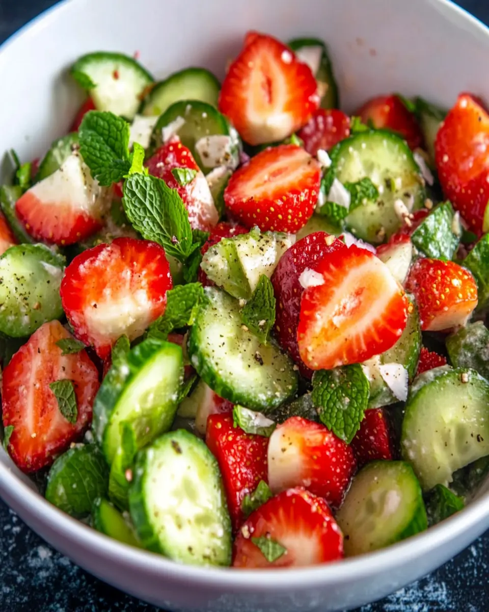 Cucumber Strawberry Salad First Image First Image