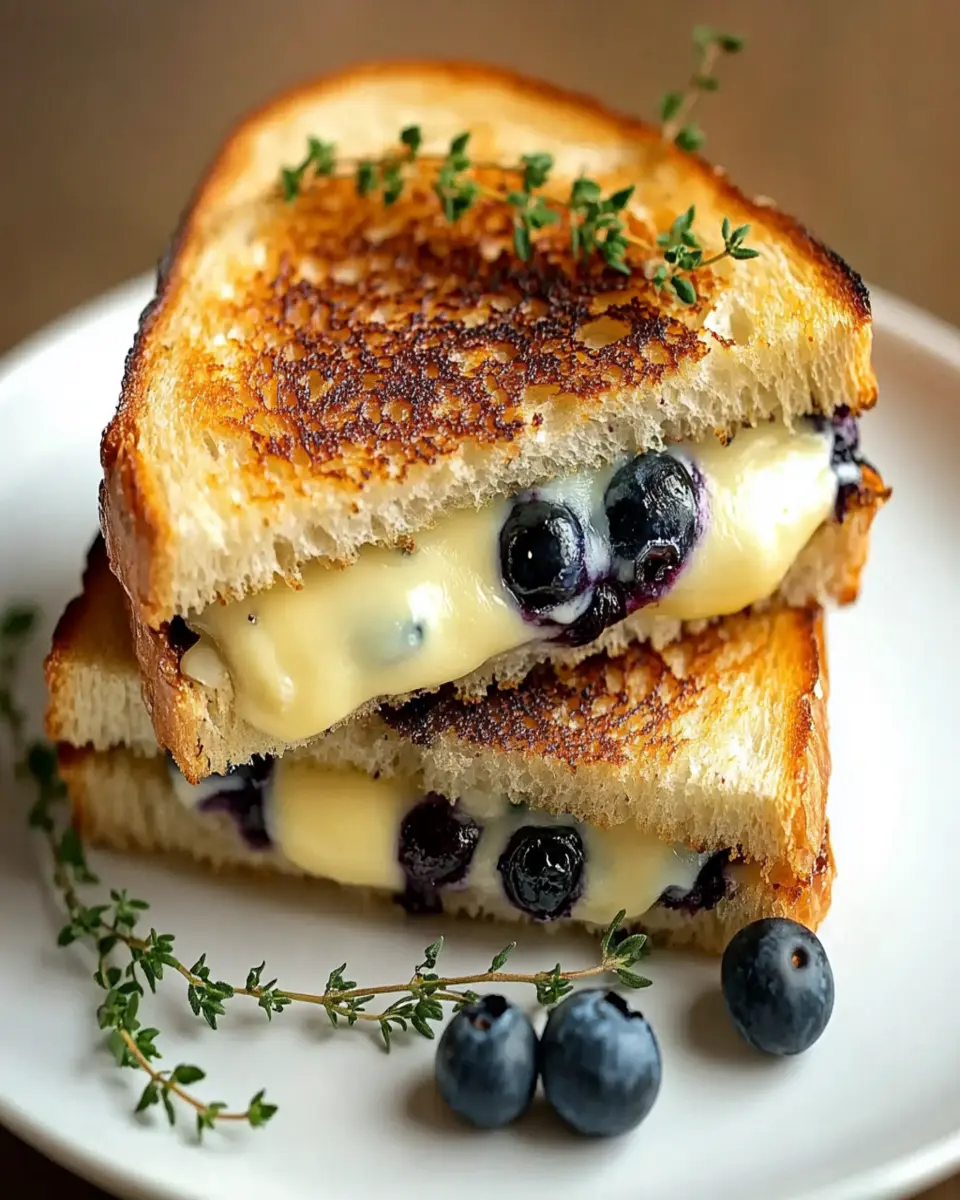 Gourmet Blueberry Grilled Cheese First Image First Image