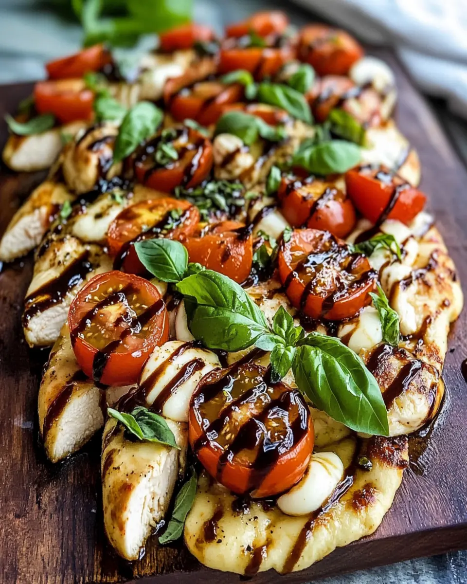Easy Chicken Caprese Flatbread First Image First Image