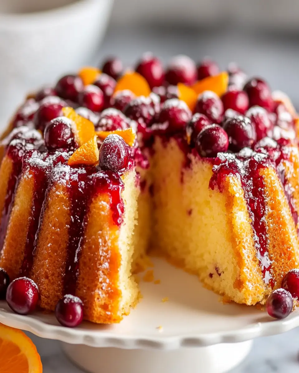 Delicious Cranberry Orange Cake First Image First Image