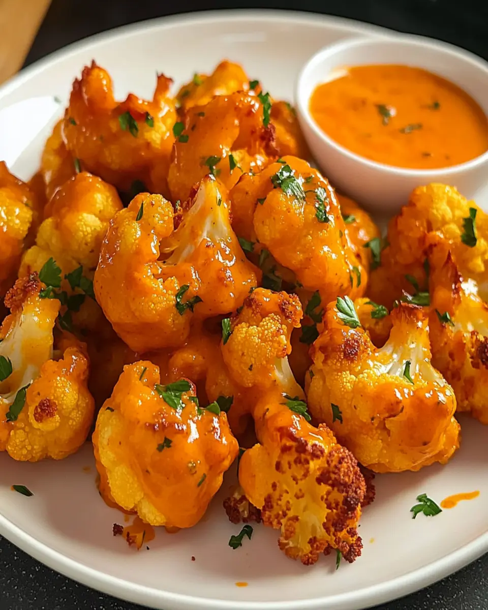Oven Baked Buffalo Cauliflower Bites First Image First Image