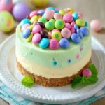 Easter M&M’s Cheesecake First Image First Image