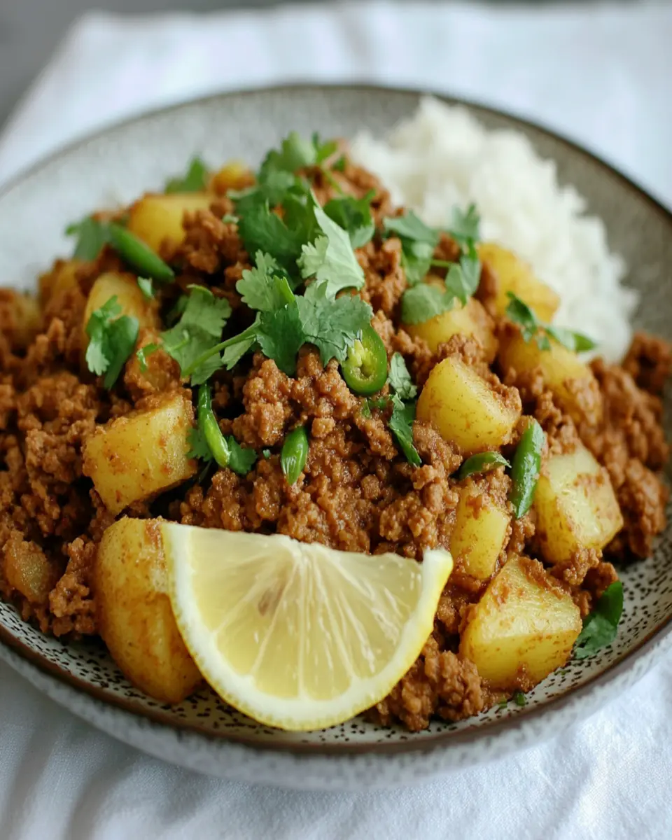 Aloo Keema Ground Meat with Potatoes First Image First Image