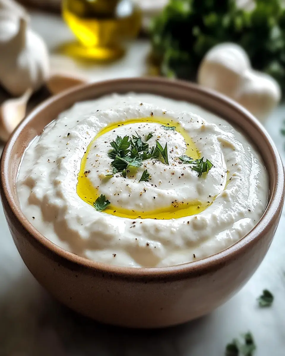 Lebanese Garlic Sauce First Image First Image