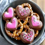 Valentine Chocolate Pretzel Hearts First Image First Image