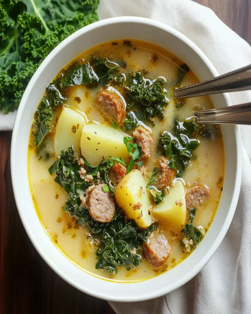 Sausage Potato and Kale Soup First Image First Image