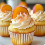 Honey Peach Cream Cheese Cupcakes First Image First Image