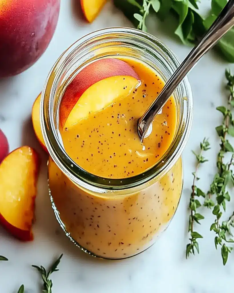 Peach Honey Dijon Balsamic Vinaigrette First Image First Image