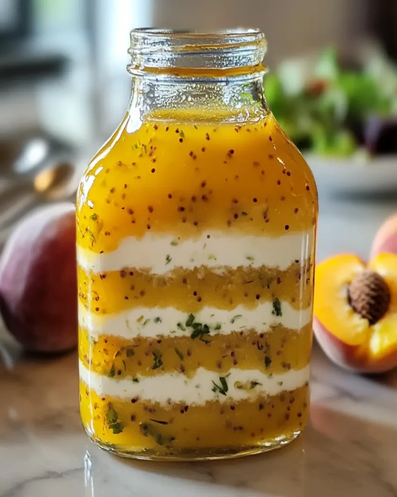 Peach Honey Dijon Balsamic Vinaigrette First Image First Image