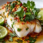 Thai Lime-Garlic Steamed Fish Recipe First Image First Image
