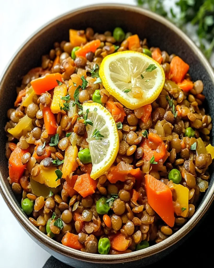 One-Pot Lentil Veggie Pilaf First Image First Image