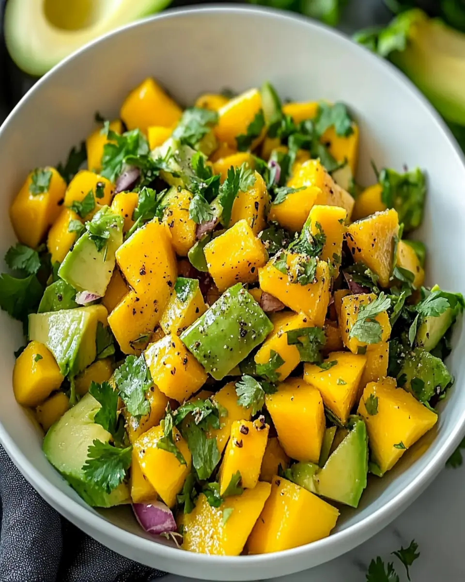 Avocado Mango Salad with Zesty Lime Dressing Recipe First Image First Image