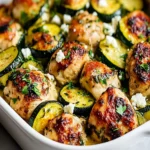 Mediterranean Chicken Zucchini Bake First Image First Image