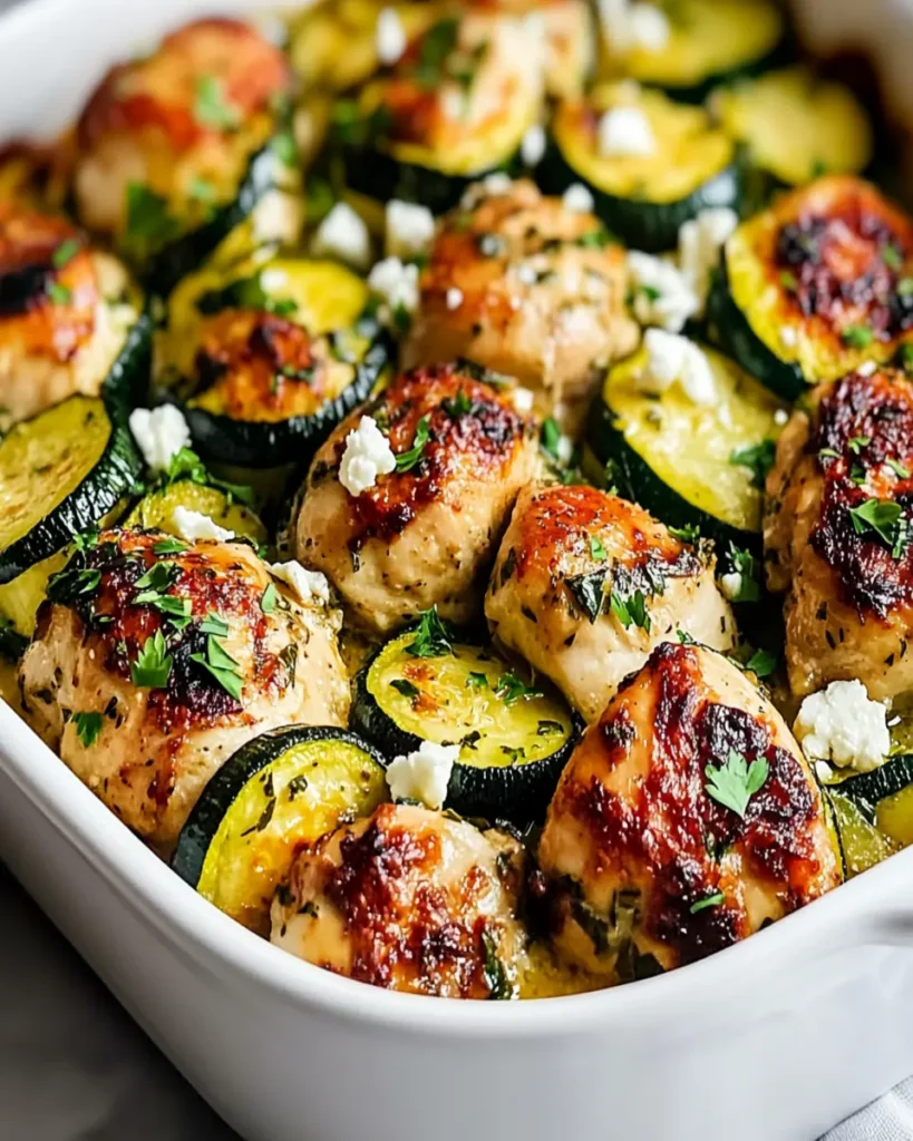 Mediterranean Chicken Zucchini Bake First Image First Image