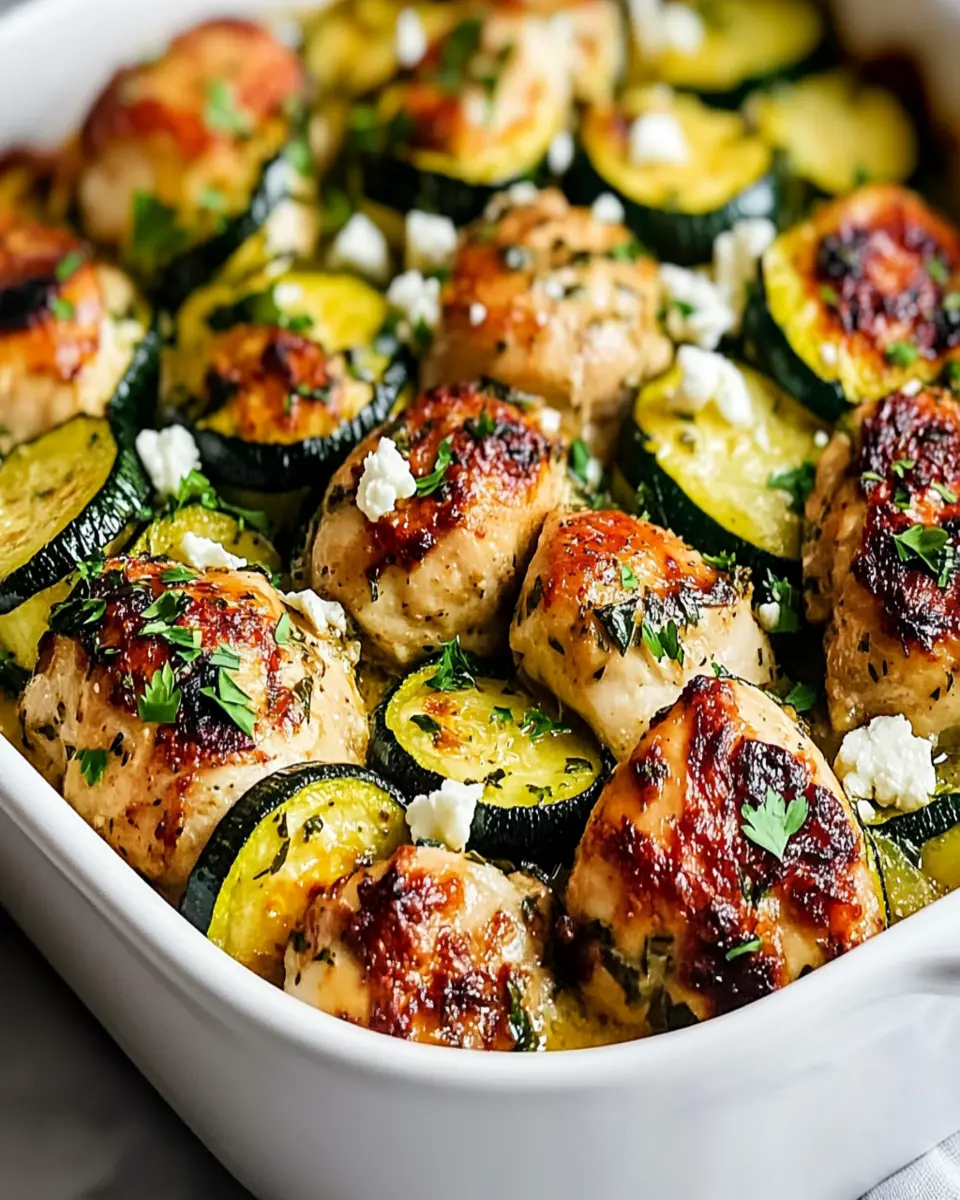 Mediterranean Chicken Zucchini Bake First Image First Image