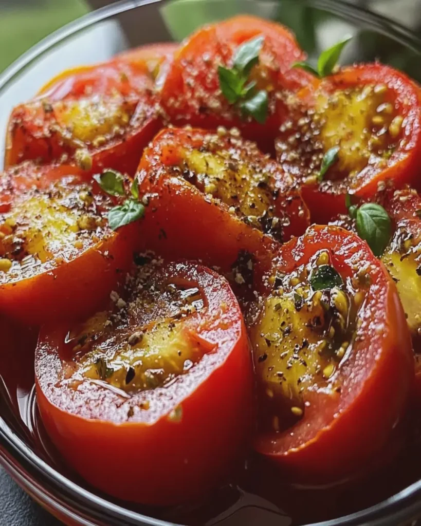 Marinated Tomatoes First Image First Image