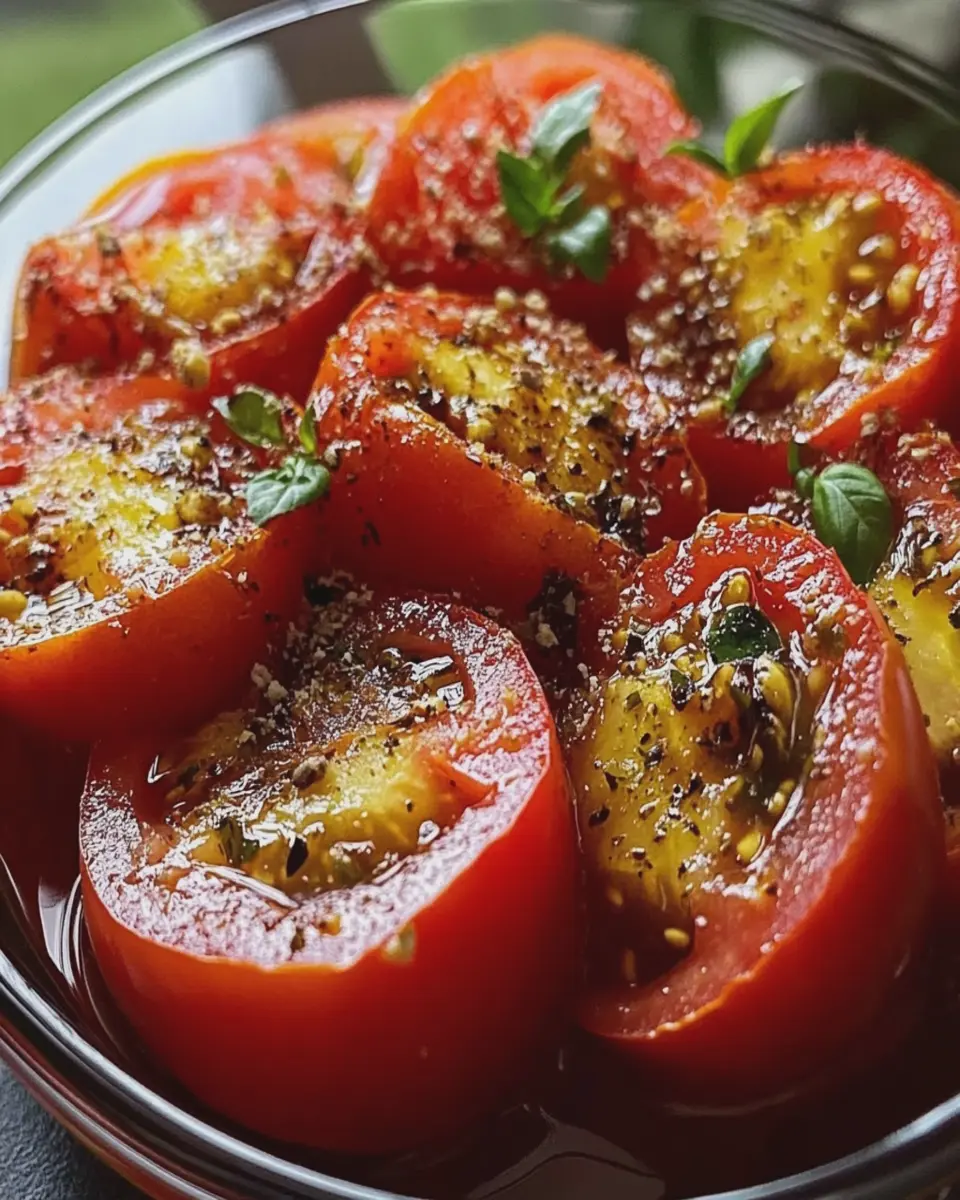 Marinated Tomatoes First Image First Image