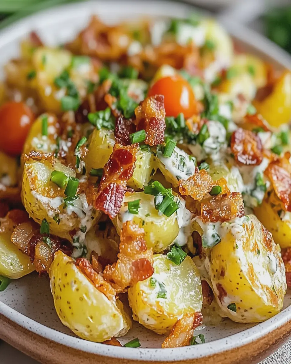 Viral Crispy Smashed Potato Salad First Image First Image