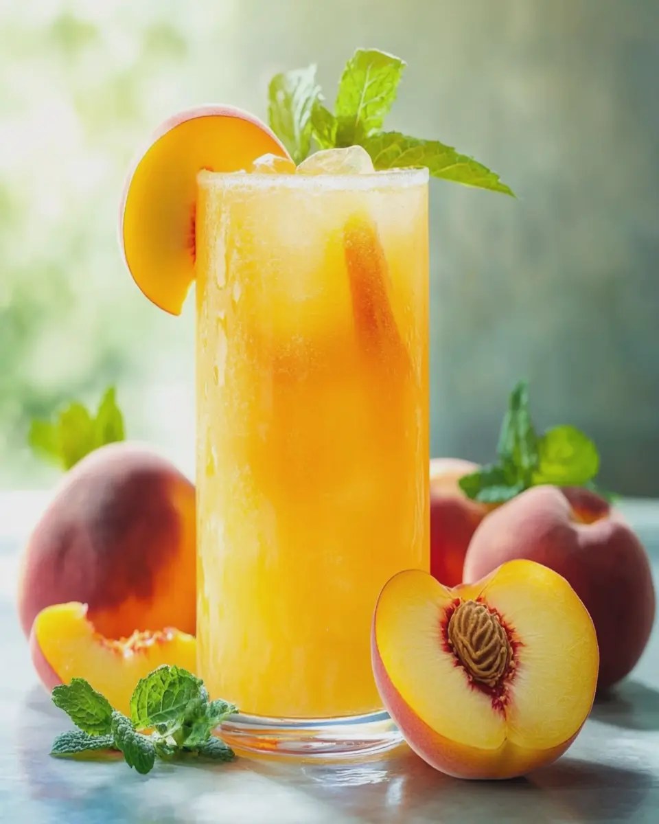 Fresh peach lemonade First Image First Image